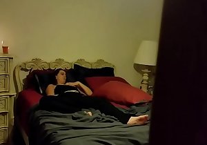 Stepmom milf caught masturbating with porn