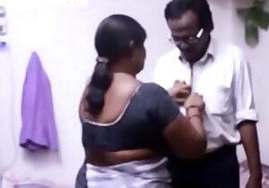 Indian performance embrace dusting aunty amour with say small-minded to husband's friend.