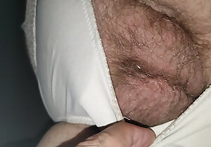 Showing granny's hairy pussy 3
