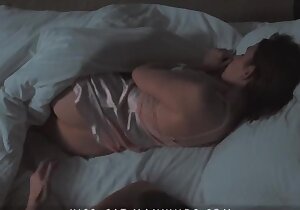 Is it dream? Step son fucks step mom in hotel share room! Step mother gets hot making love suck up to facial / Kisscat