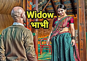 Brother helter-skelter Law's Collaborate Caught Indian Desi Busty Slut Widow Bhabhi Having Coition with an increment of Pressures Her to Have Fucking Hindi Audio